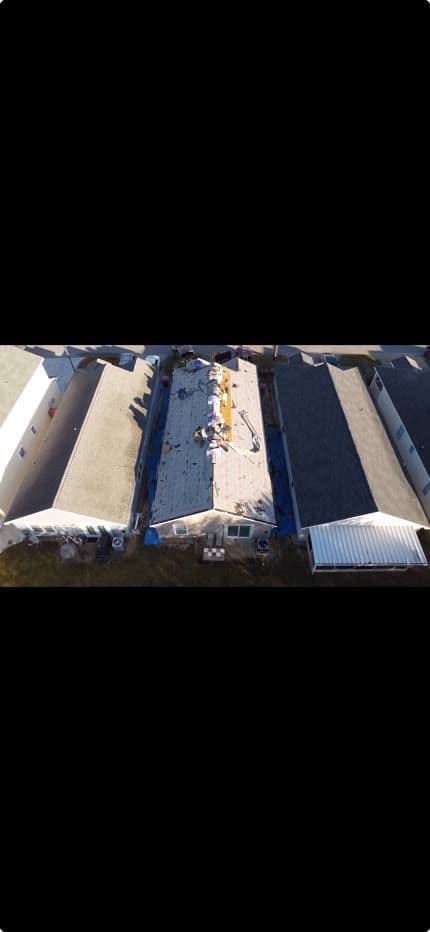 Residential roof. Shingle roof replacement after hail damage. Panama City Beach, FL