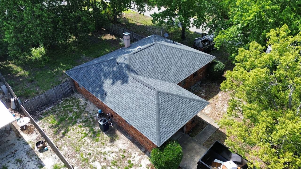 Residential Roof Replacement with GAF HDZ Shingles and Peel-and-Stick Underlayment in Panama City Beach, FL