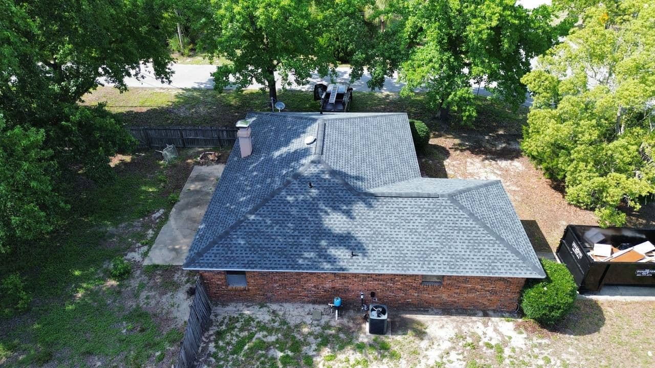 Residential Roof Replacement with GAF HDZ Shingles and Peel-and-Stick Underlayment in Panama City Beach, FL