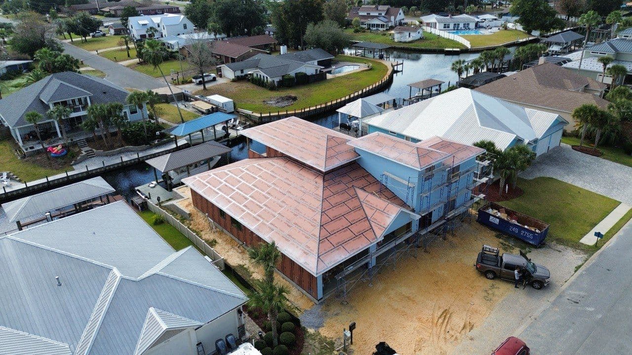 Waterfront Screw-Down Metal Roof Installation in Dolphin Bay, Panama City Beach, FL