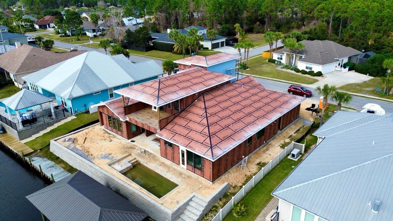 Waterfront Screw-Down Metal Roof Installation in Dolphin Bay, Panama City Beach, FL