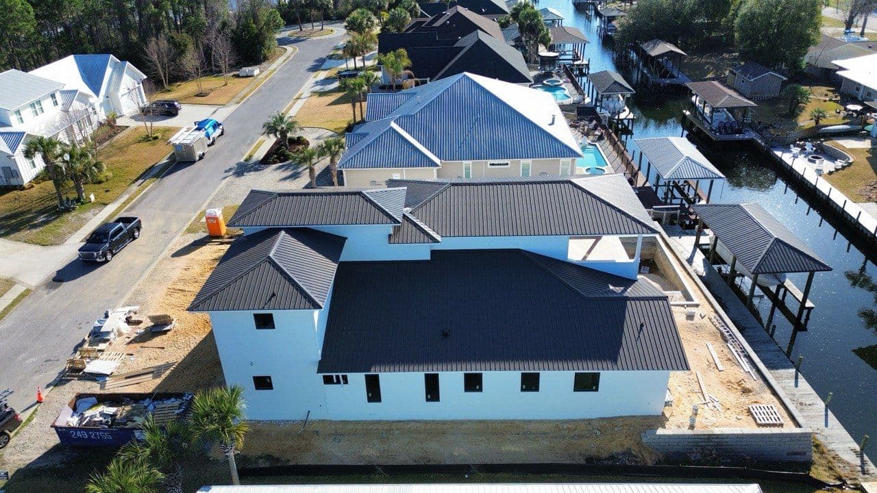 Waterfront Screw-Down Metal Roof Installation in Dolphin Bay, Panama City Beach, FL